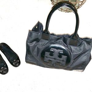 Tory Burch Ella patent tote bag